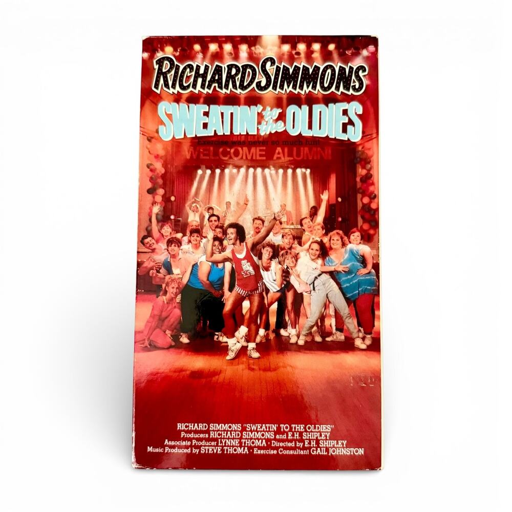 Richard Simmons Sweatin’ to the Oldies VHS Tested Works Vintage Workout Aerobics